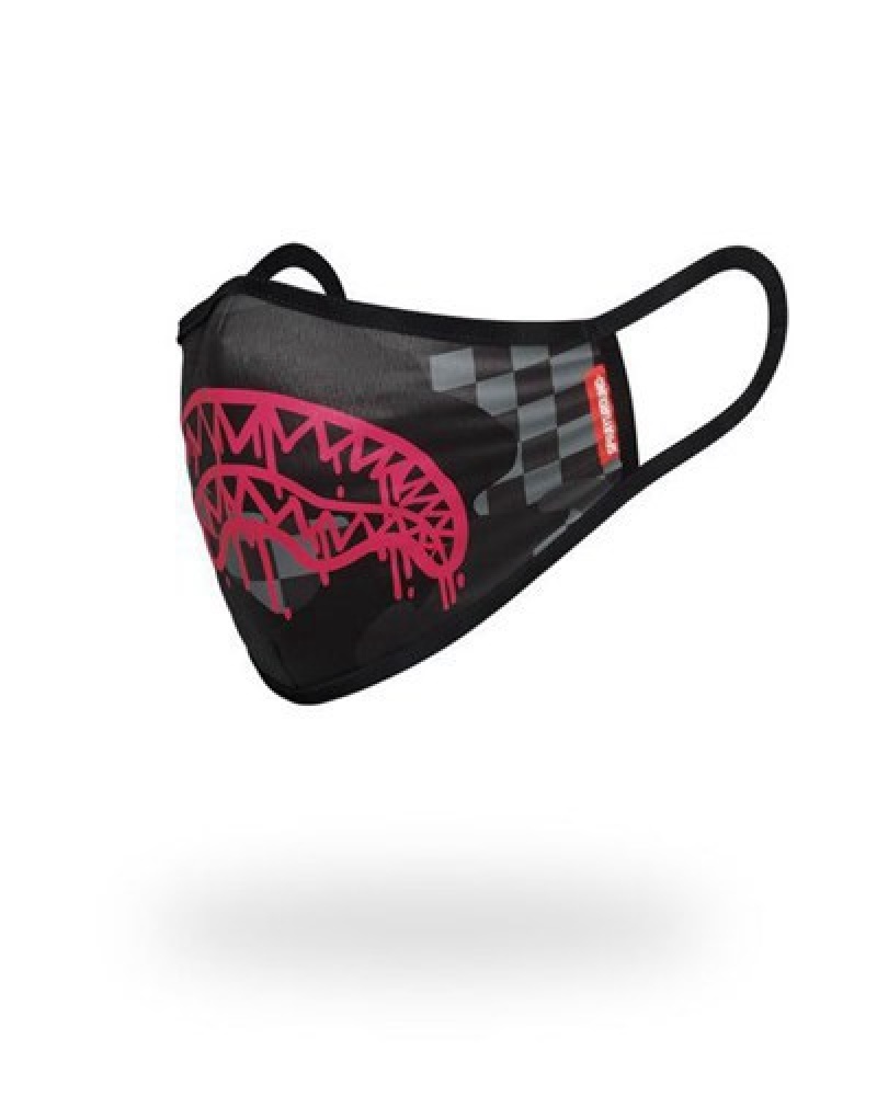 Black Sprayground 3am Shark Form-fitting Face Masks | 84097-RFBA