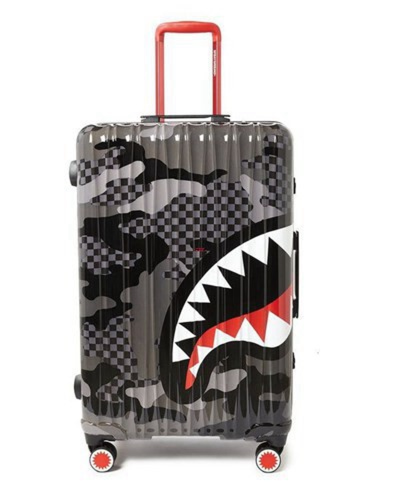 Black Sprayground 3am Sharknautics 29.5 Full-size Luggage Set | 10563-UGQA