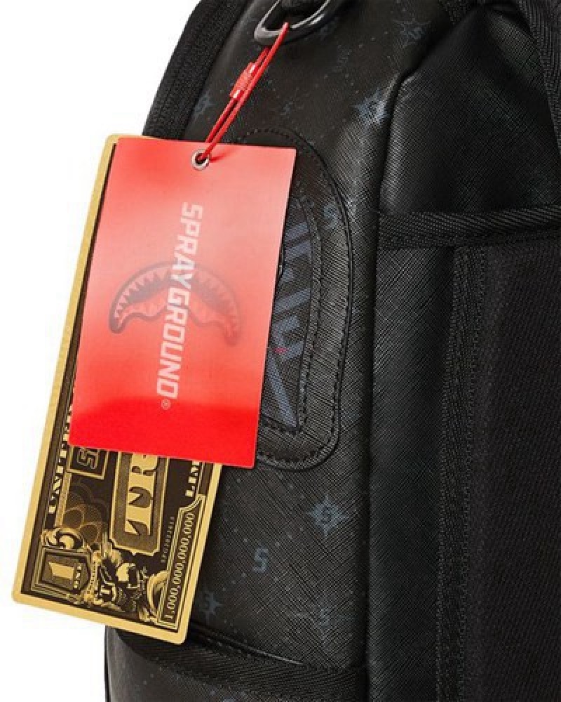 Black Sprayground 3am The Trilogy (Dlxv) Backpacks | 20573-YOKP