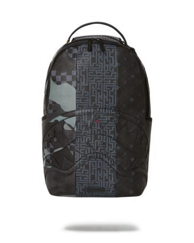 Black Sprayground 3am The Trilogy (Dlxv) Backpacks | 20573-YOKP