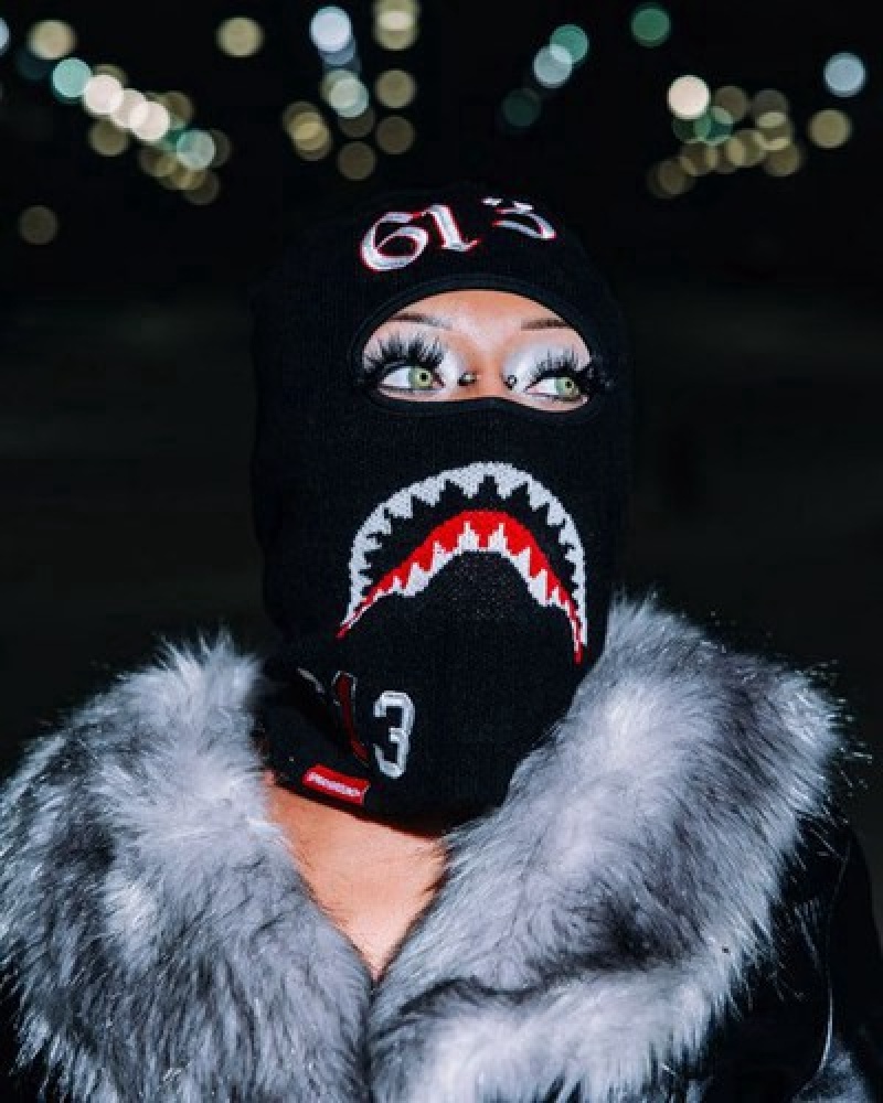 Black Sprayground 613 Mean & Clean Ski Masks | 71805-YPAB