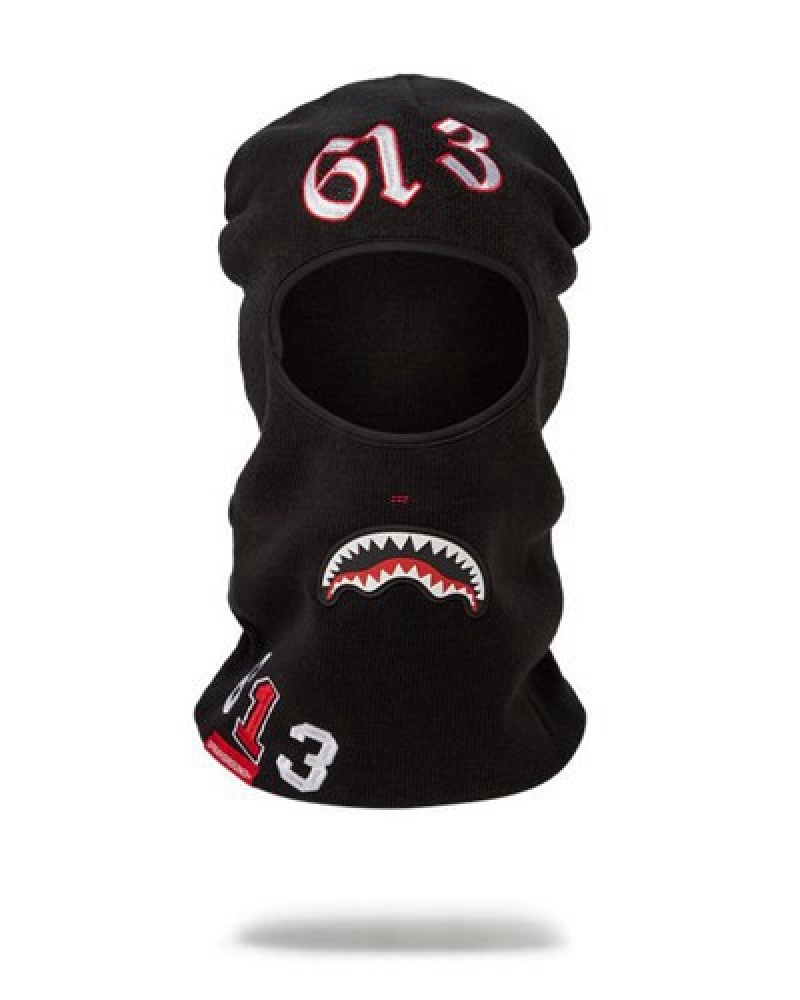 Black Sprayground 613 Mean & Clean Ski Masks | 71805-YPAB