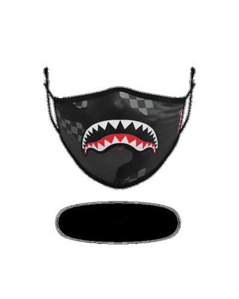 Black Sprayground Adult 3am Form-fitting Face Masks | 56872-BITE