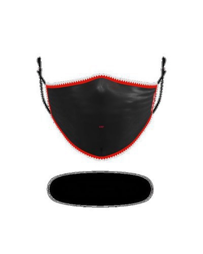 Black Sprayground Adult Vertical Shark Form-fitting Face Masks | 29073-RBFN