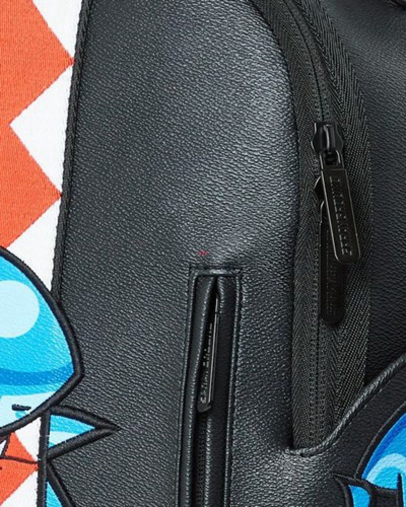 Black Sprayground All Chewed Up (Dlxv) Backpacks | 41689-LMYC