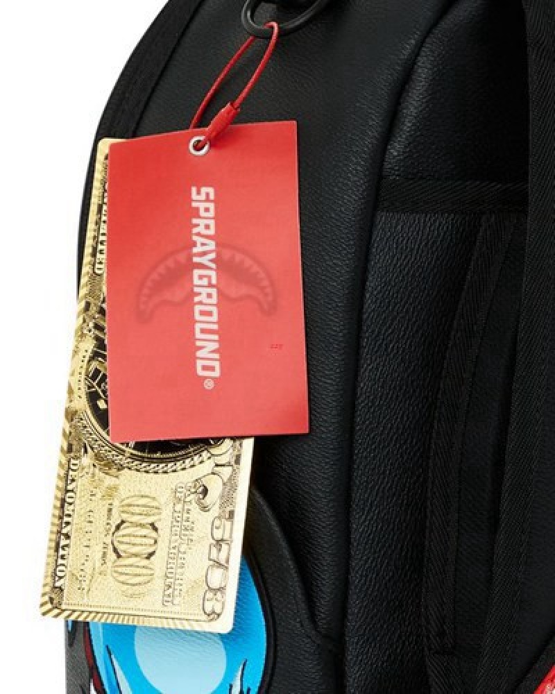 Black Sprayground All Chewed Up (Dlxv) Backpacks | 41689-LMYC