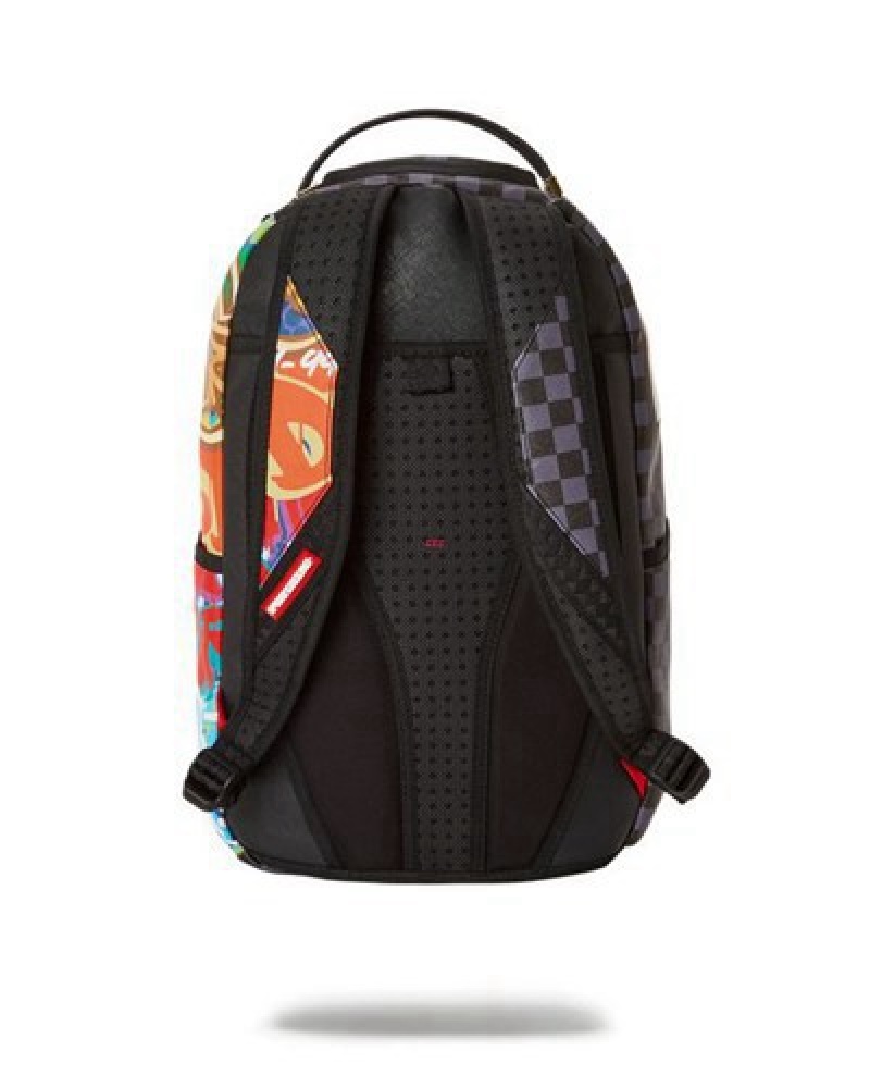 Black Sprayground Astromane Sharks In Space (Dlxv) Backpacks | 57162-WKGL