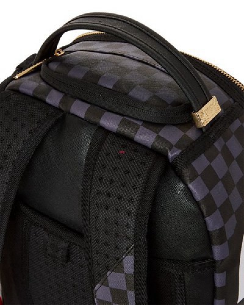 Black Sprayground Astromane Sharks In Space (Dlxv) Backpacks | 57162-WKGL