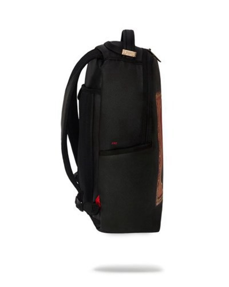 Black Sprayground Biggie (Dlxv) Backpacks | 60385-LYIO