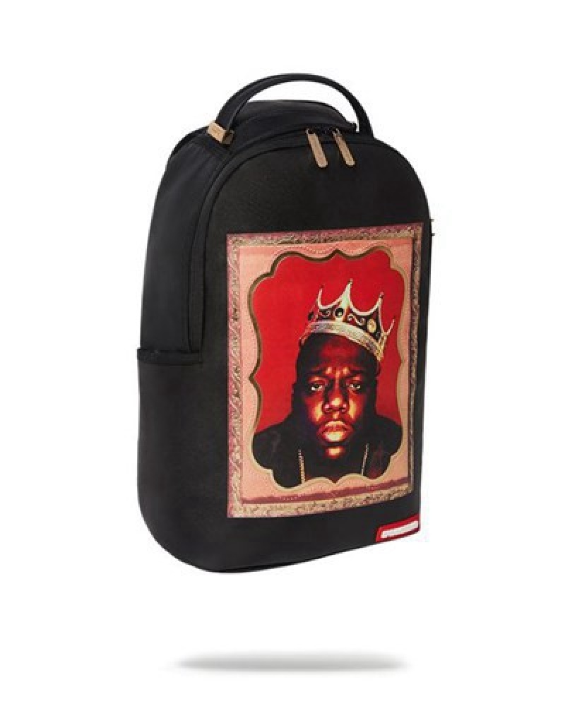 Black Sprayground Biggie (Dlxv) Backpacks | 60385-LYIO