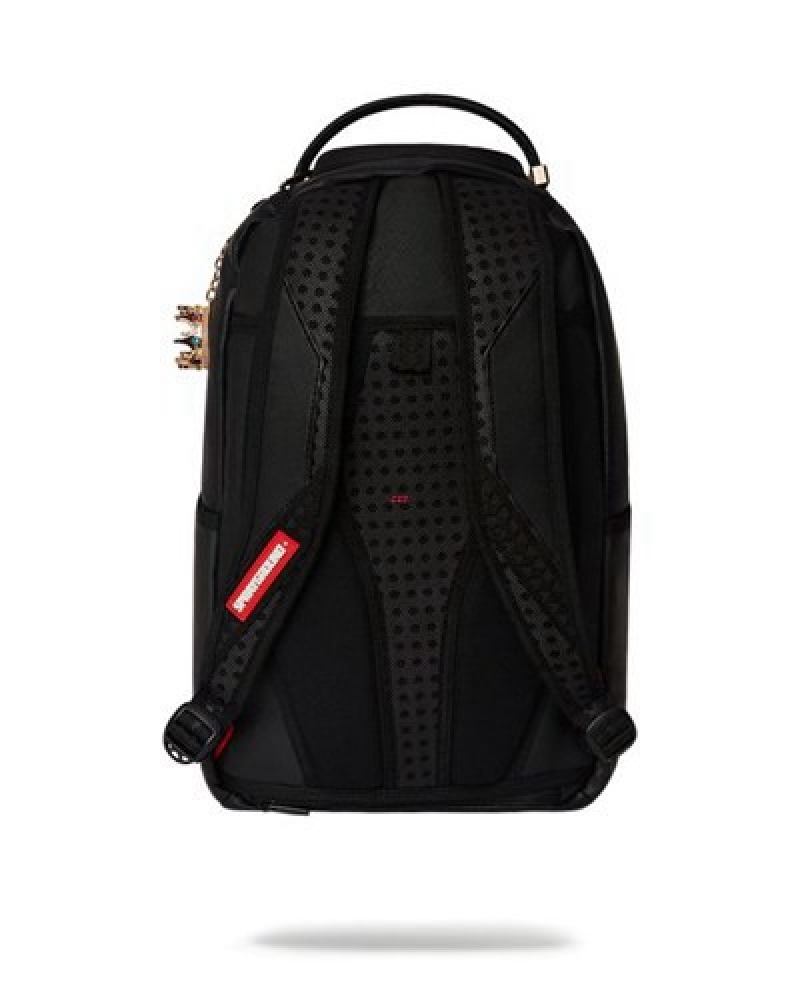 Black Sprayground Biggie (Dlxv) Backpacks | 60385-LYIO