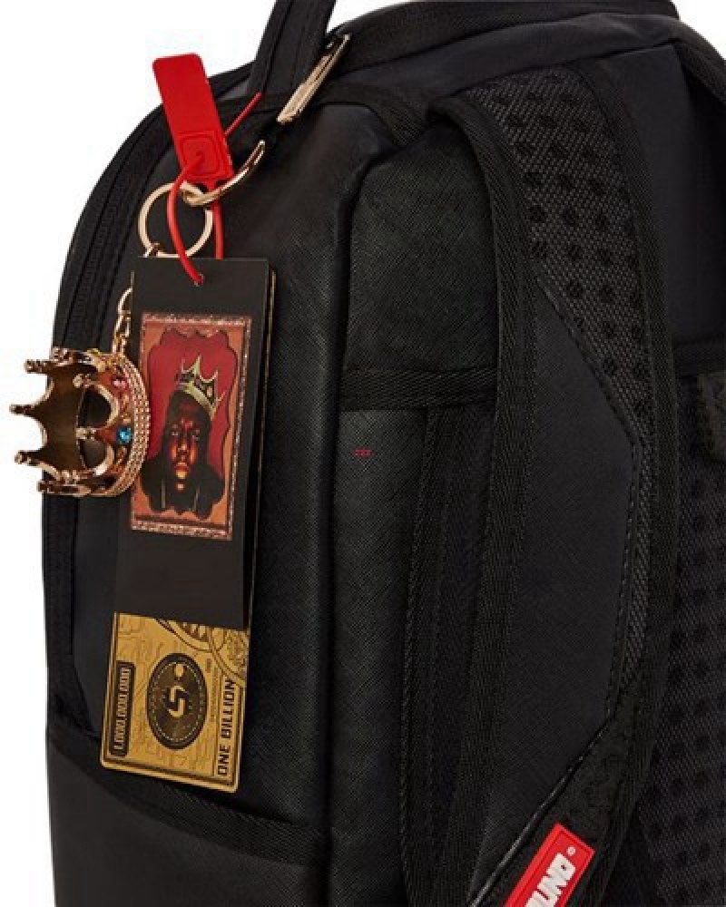 Black Sprayground Biggie (Dlxv) Backpacks | 60385-LYIO