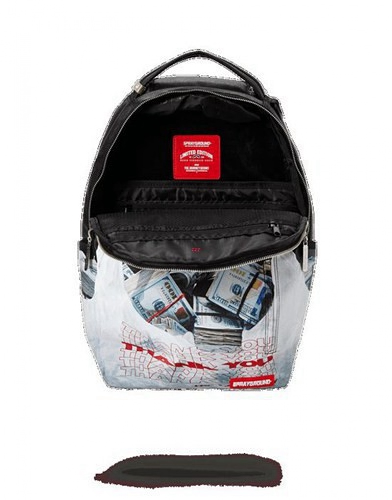 Black Sprayground Bodega Rolls Backpacks | 14925-SKAN