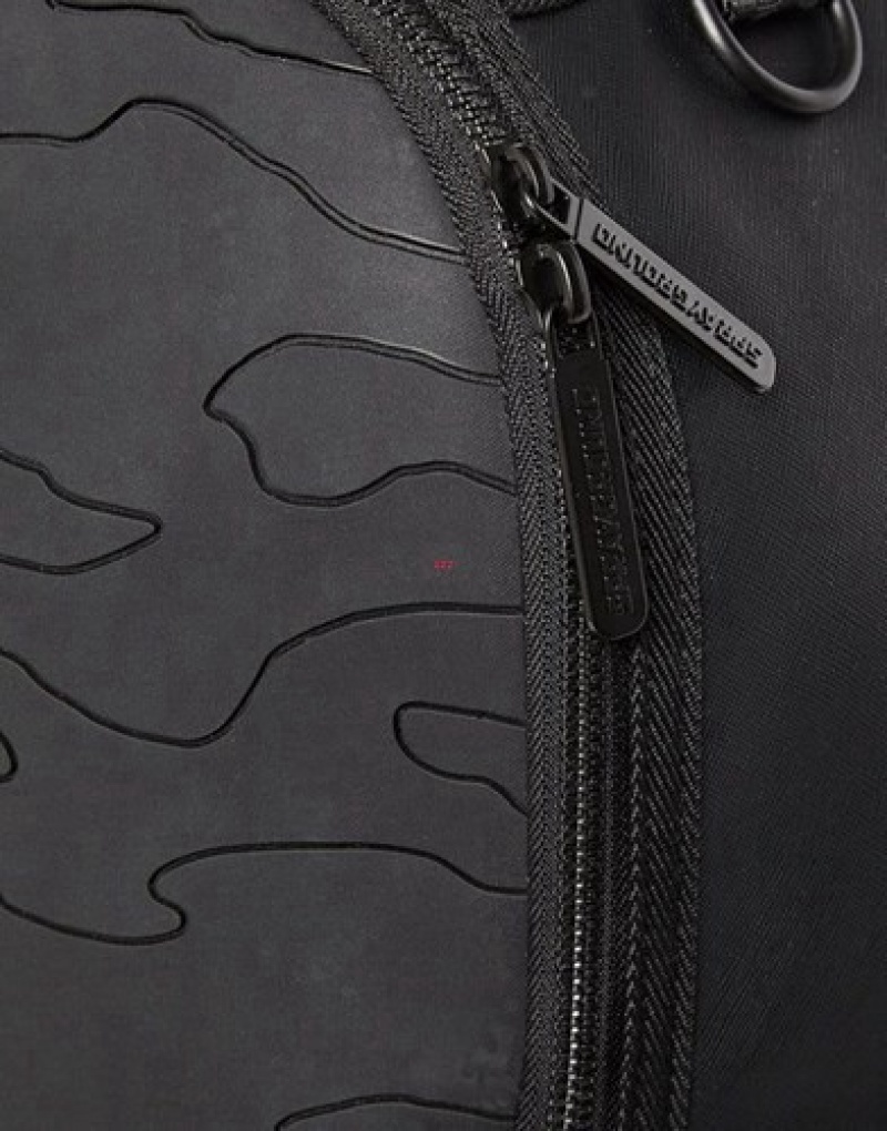 Black Sprayground Bodyguard (Midnight) Backpacks | 67125-QDRB