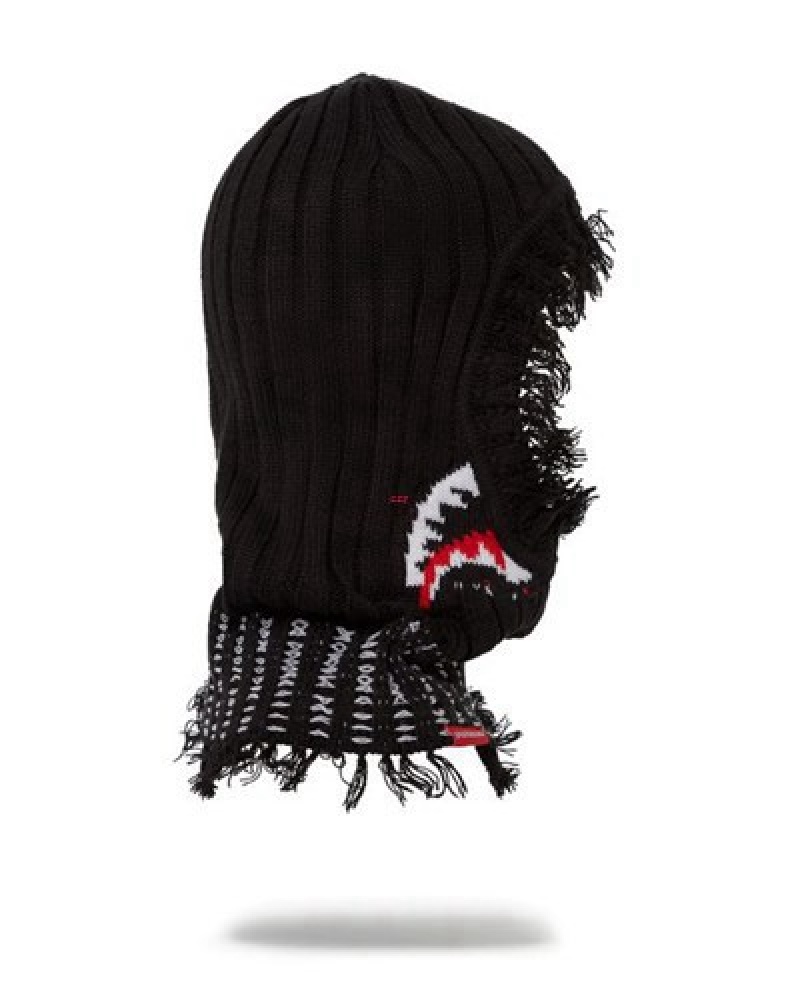 Black Sprayground Bohemian Full Face Ski Masks | 63275-BQIO