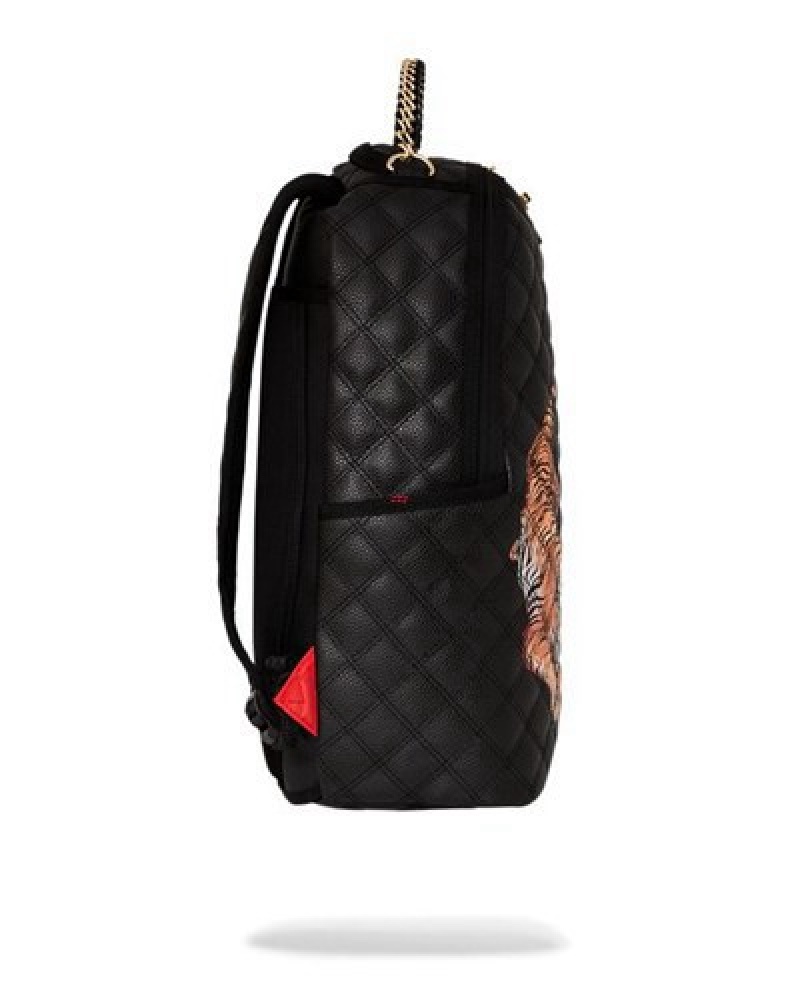 Black Sprayground Catwalk Currency (Dlxv) Backpacks | 05742-ZWBX