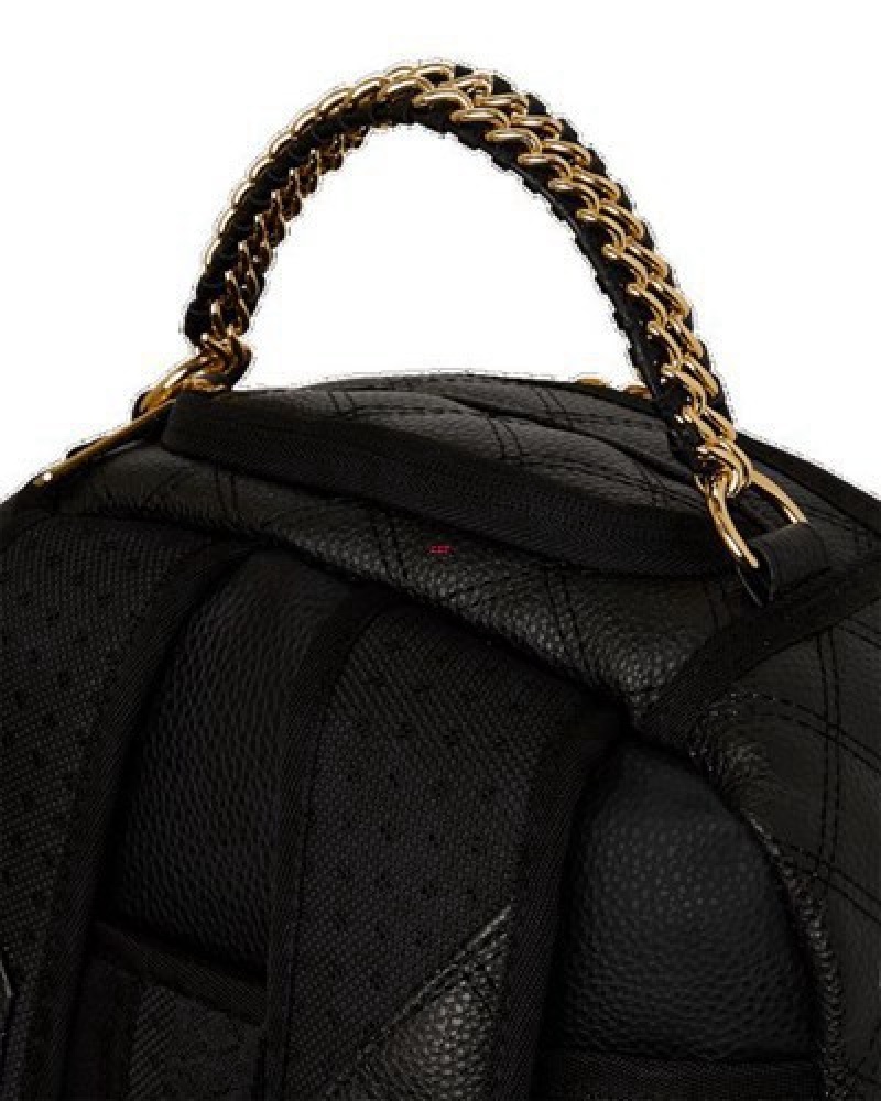 Black Sprayground Catwalk Currency (Dlxv) Backpacks | 05742-ZWBX