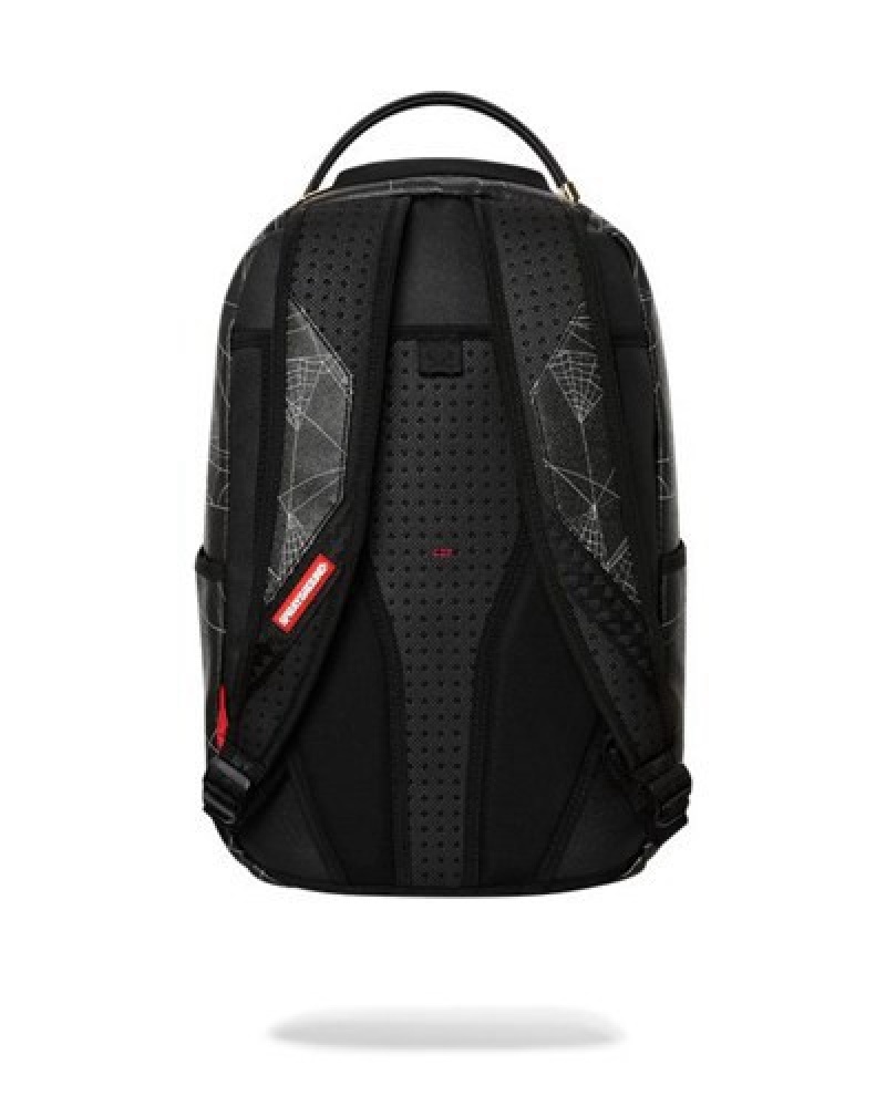 Black Sprayground Caught Up (Dlxv) Backpacks | 29715-WEIX