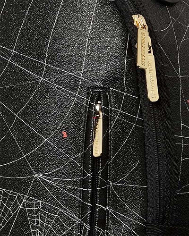 Black Sprayground Caught Up (Dlxv) Backpacks | 29715-WEIX