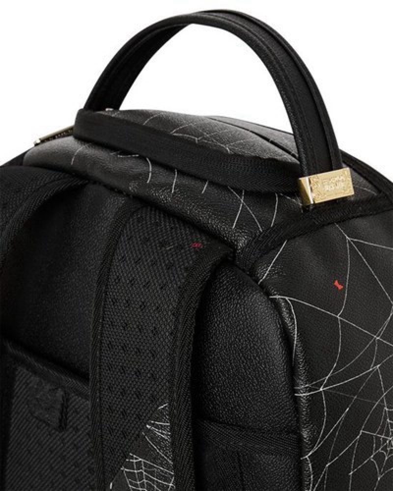 Black Sprayground Caught Up (Dlxv) Backpacks | 29715-WEIX