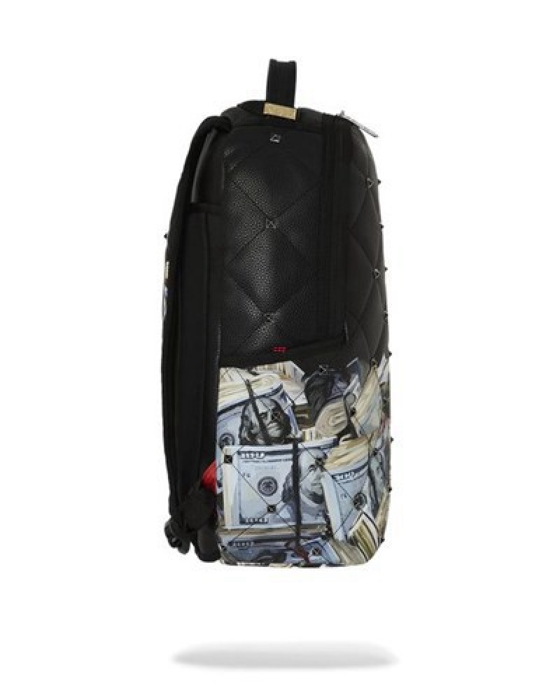 Black Sprayground Cayman Islands Backpacks | 67248-BCVE