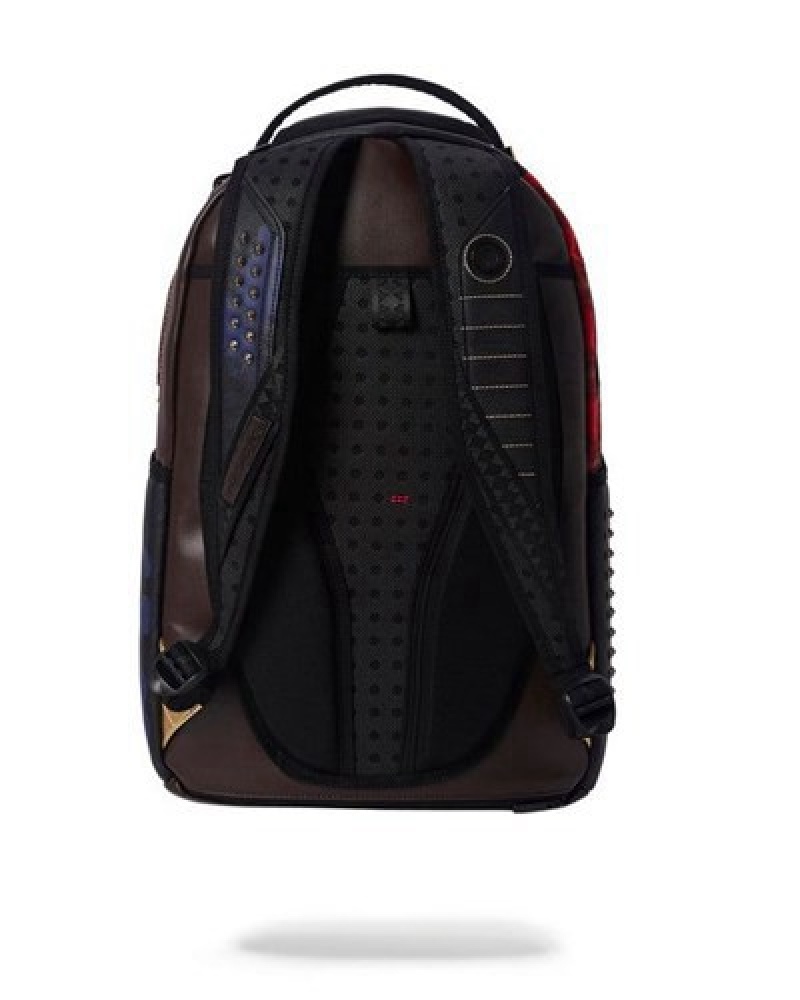 Black Sprayground Cazzu Errorcito Punk Shark Backpacks | 70625-DJQC