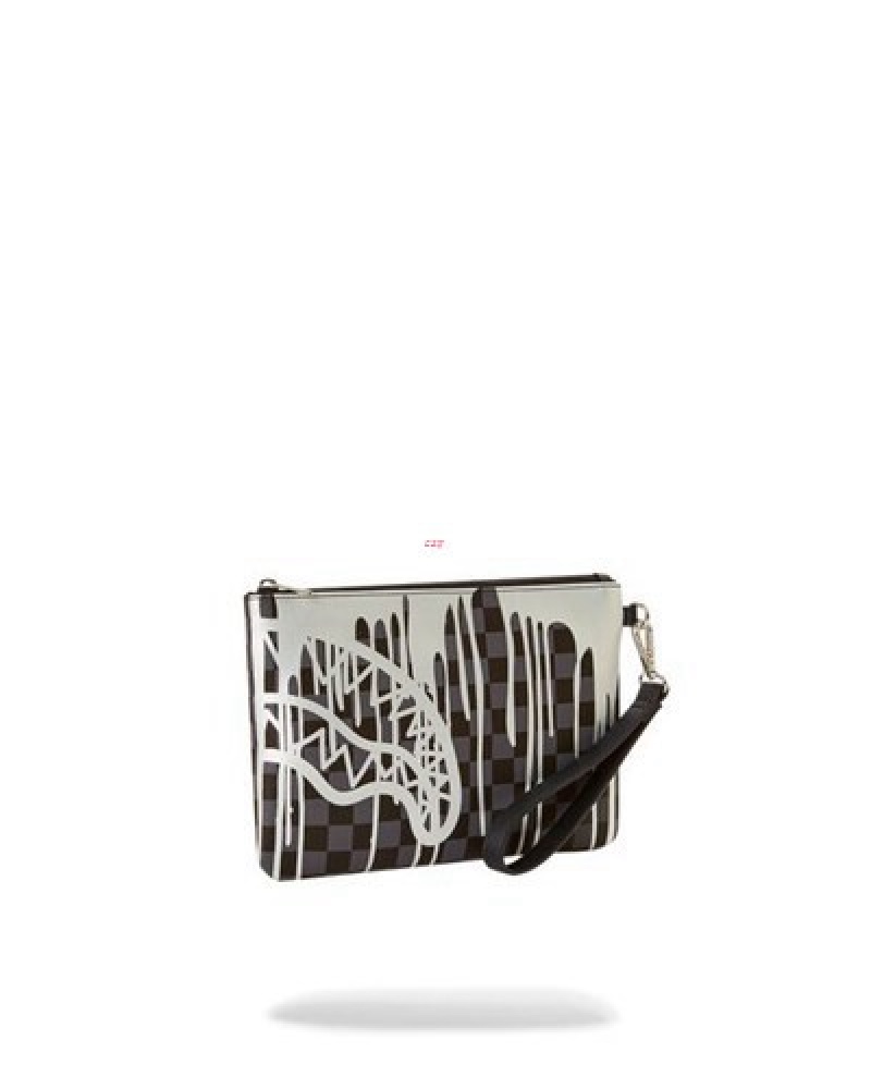 Black Sprayground Chateau Ghost Crossover Clutch Bag | 73891-IRXQ