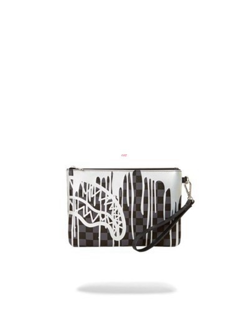 Black Sprayground Chateau Ghost Crossover Clutch Bag | 73891-IRXQ