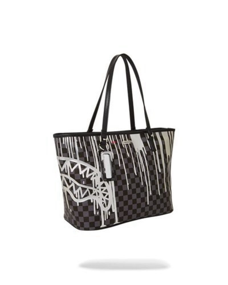 Black Sprayground Chateau Ghost Handbag | 52407-TUZX