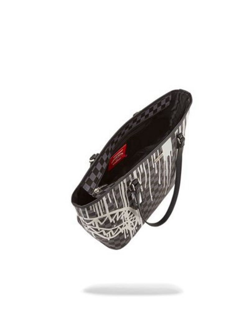 Black Sprayground Chateau Ghost Handbag | 52407-TUZX