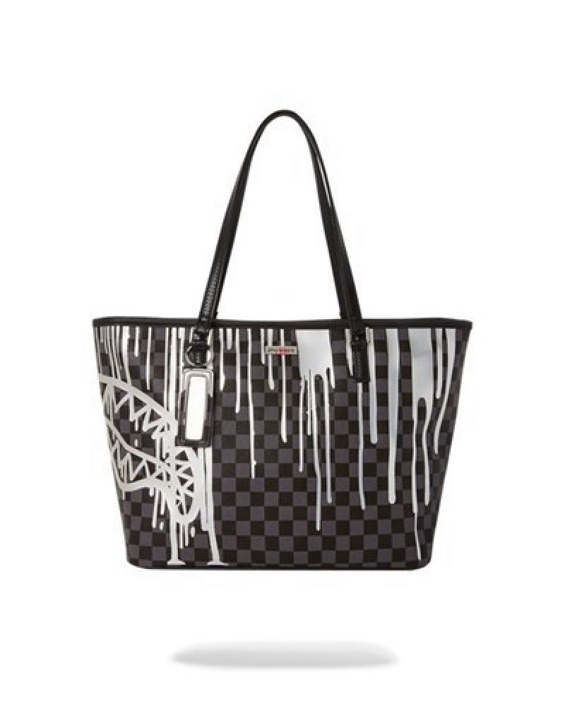 Black Sprayground Chateau Ghost Handbag | 52407-TUZX