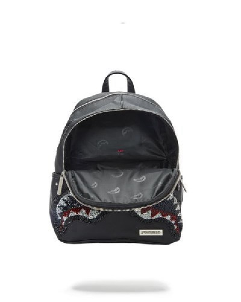 Black Sprayground Clearcut Savage Backpacks | 20761-HQUT