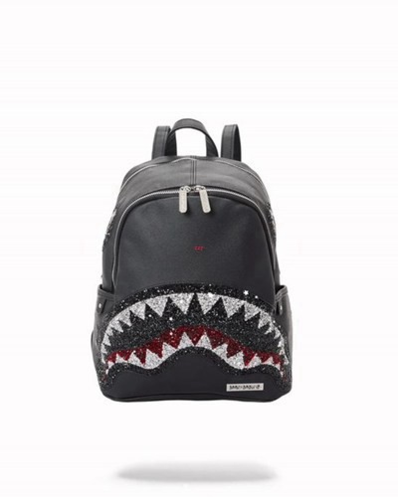 Black Sprayground Clearcut Savage Backpacks | 20761-HQUT