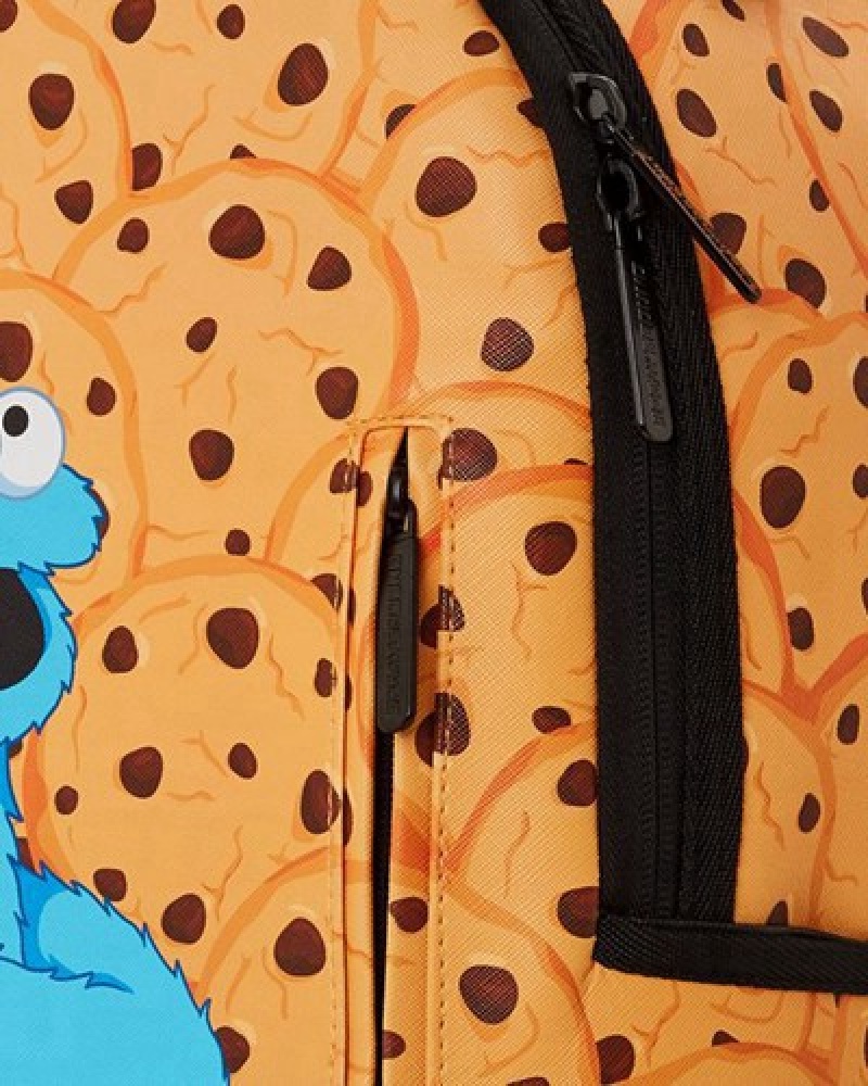 Black Sprayground Cookie Monster Reveal (Dlxv) Backpacks | 95620-CTBR