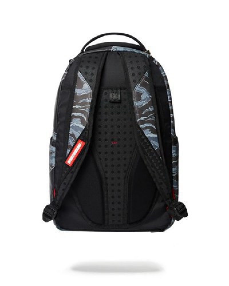 Black Sprayground Dazed And Shark (Dlxv) Backpacks | 24315-SIYE