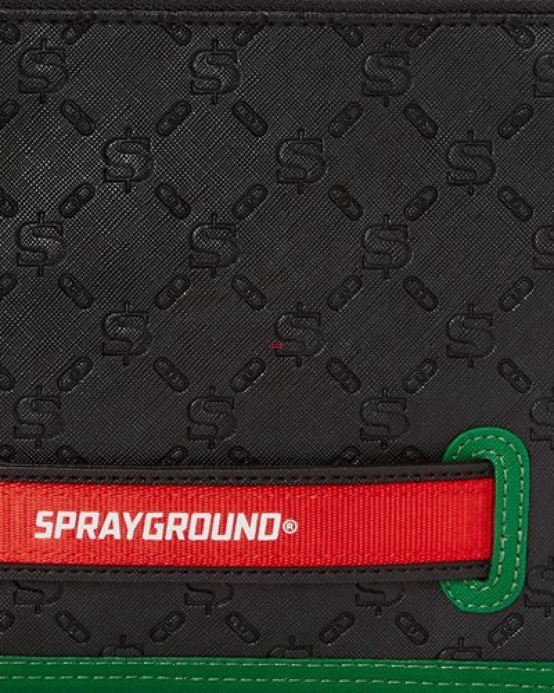 Black Sprayground Dinero Crossover Clutch Bag | 60582-VSZN