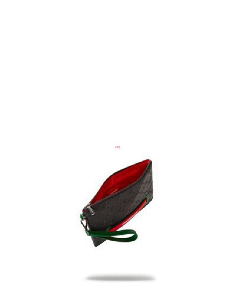 Black Sprayground Dinero Crossover Clutch Bag | 60582-VSZN