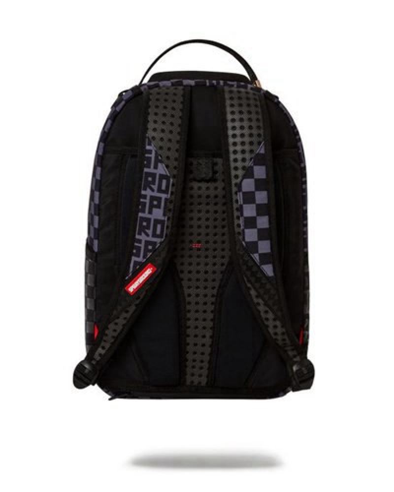 Black Sprayground Fiber Optic Lightshow Backpacks | 49328-EMBU