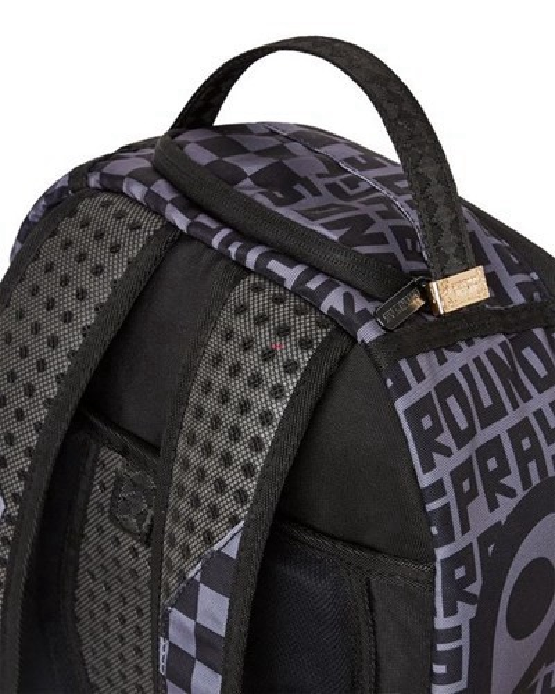 Black Sprayground Fiber Optic Lightshow Backpacks | 49328-EMBU