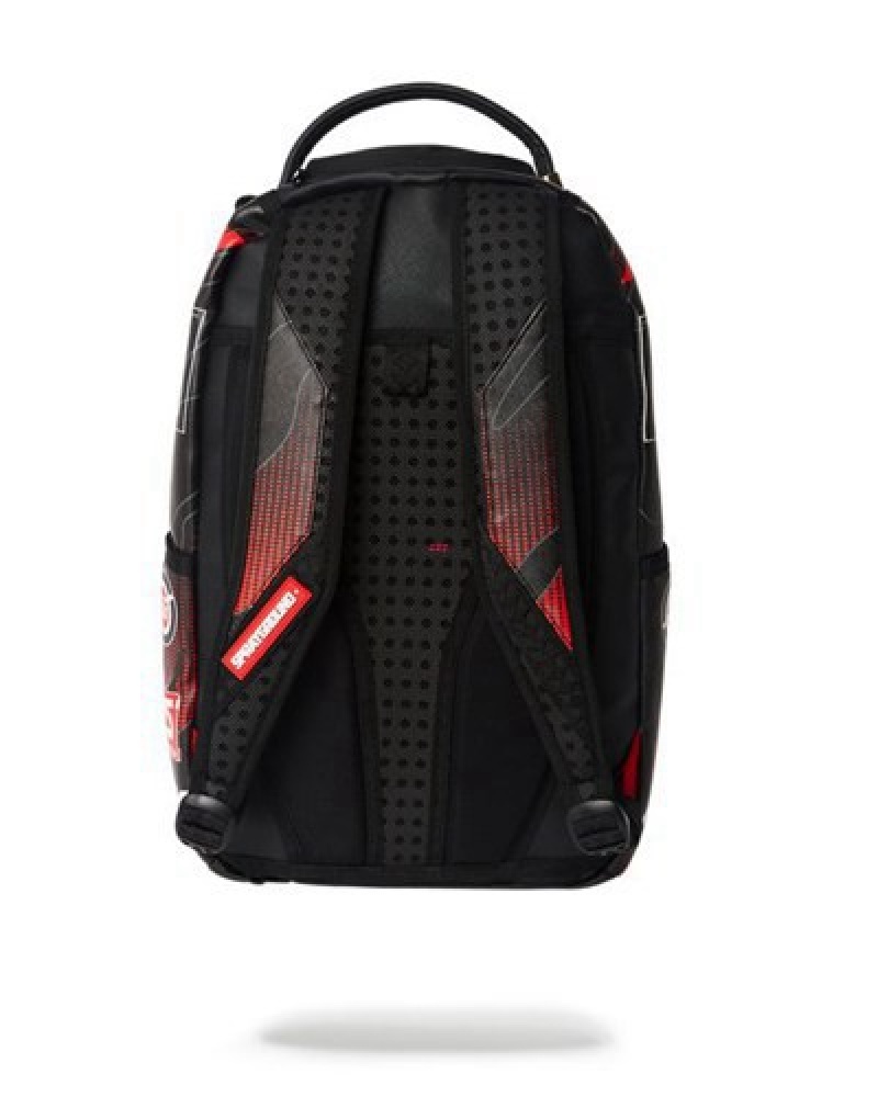 Black Sprayground Formula 1 Menacing (Dlxv) Backpacks | 39175-SCFZ