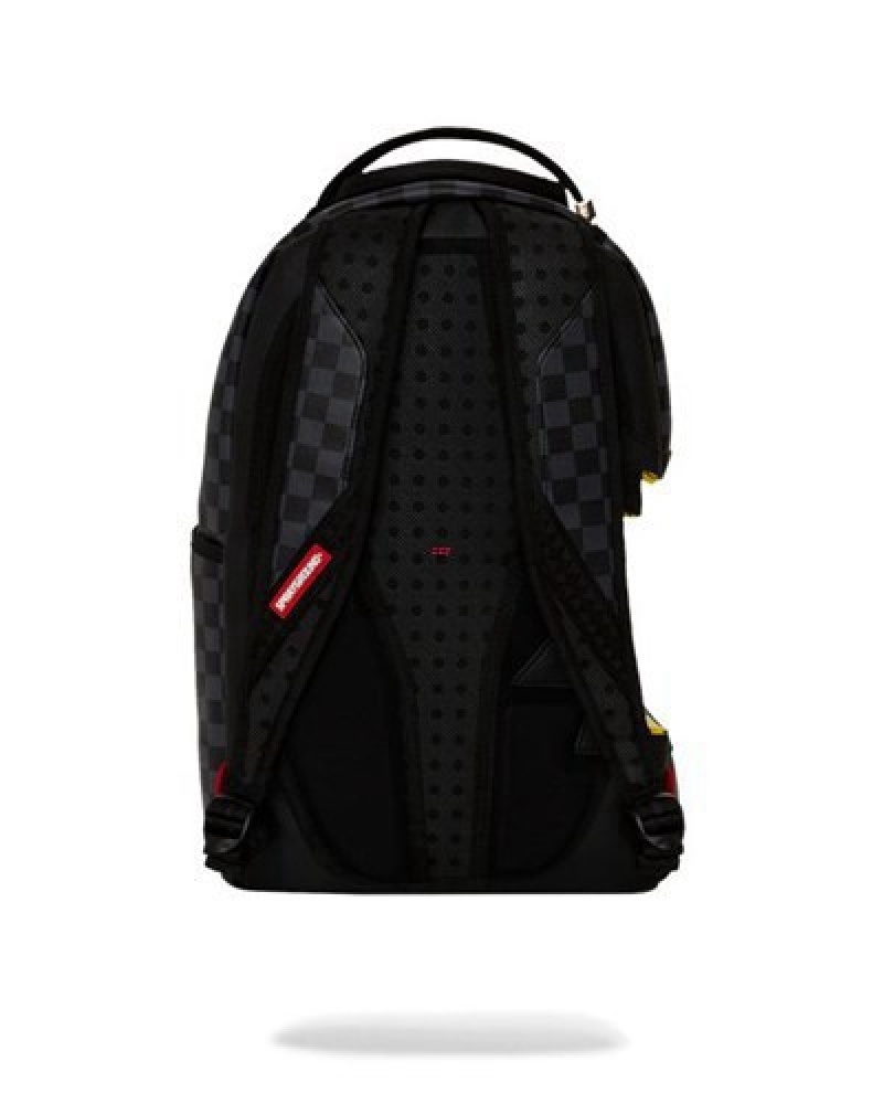 Black Sprayground Garfield Pizza Sharkbite (Dlxv) Backpacks | 75893-AXTI