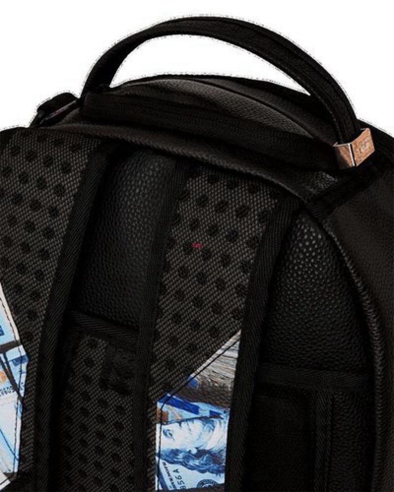 Black Sprayground Global Games Backpacks | 28164-HEJD