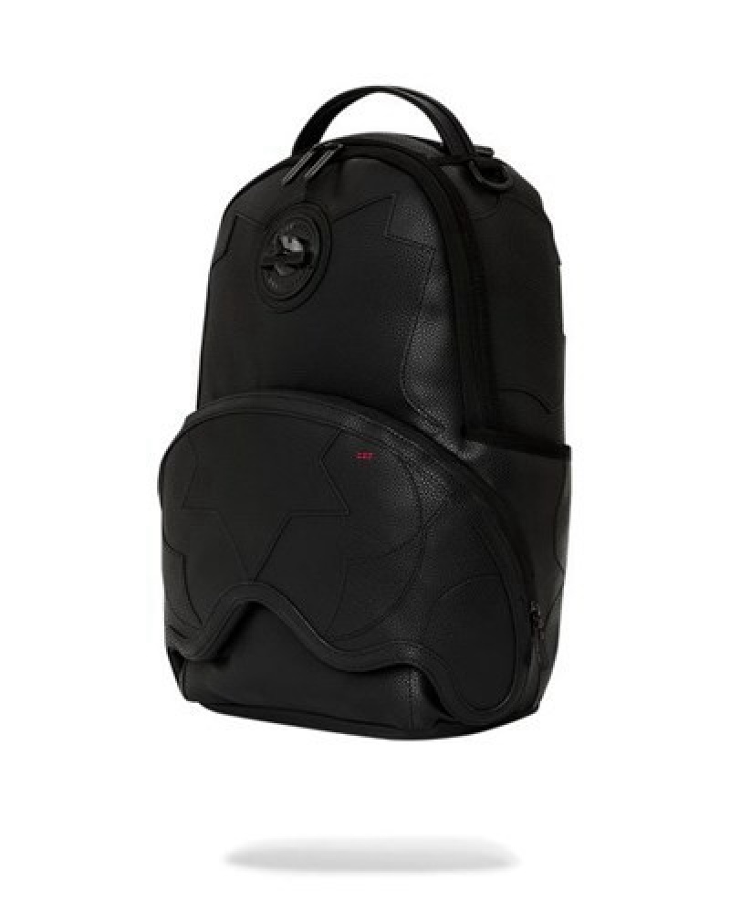 Black Sprayground Heavy Metal Shark (Dlxv) Backpacks | 60249-IDTS