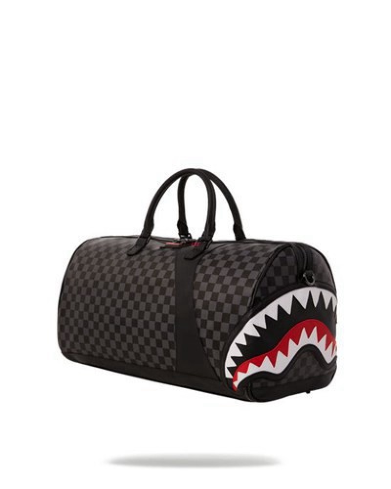 Black Sprayground Henny Aiir To The Throne Duffle Bags | 93764-KLOW