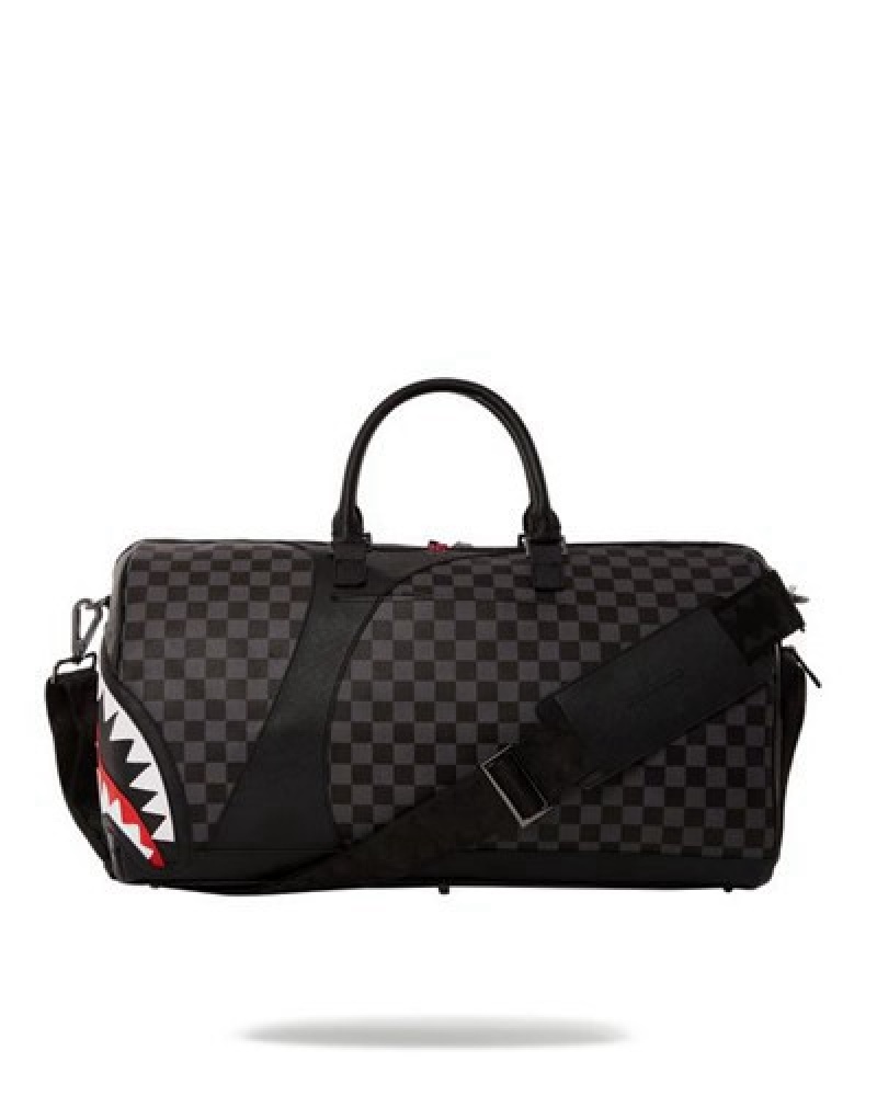 Black Sprayground Henny Aiir To The Throne Duffle Bags | 93764-KLOW