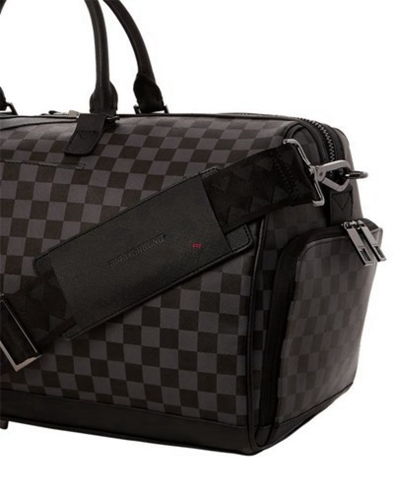 Black Sprayground Henny Aiir To The Throne Duffle Bags | 93764-KLOW