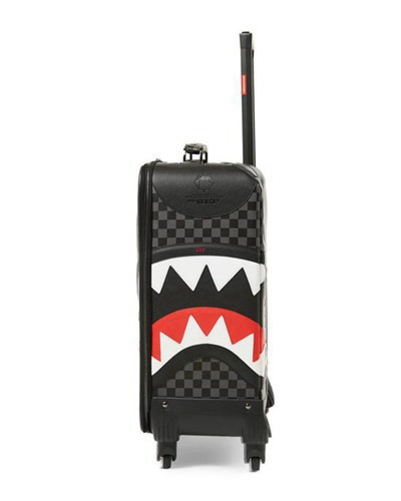 Black Sprayground Henny Aiir To The Throne Jetsetter Carry-on Luggage | 49317-NPEO