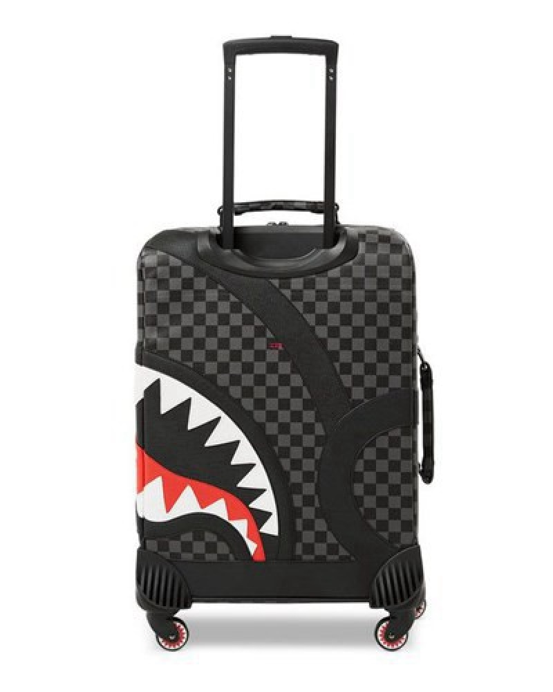 Black Sprayground Henny Aiir To The Throne Jetsetter Carry-on Luggage | 49317-NPEO