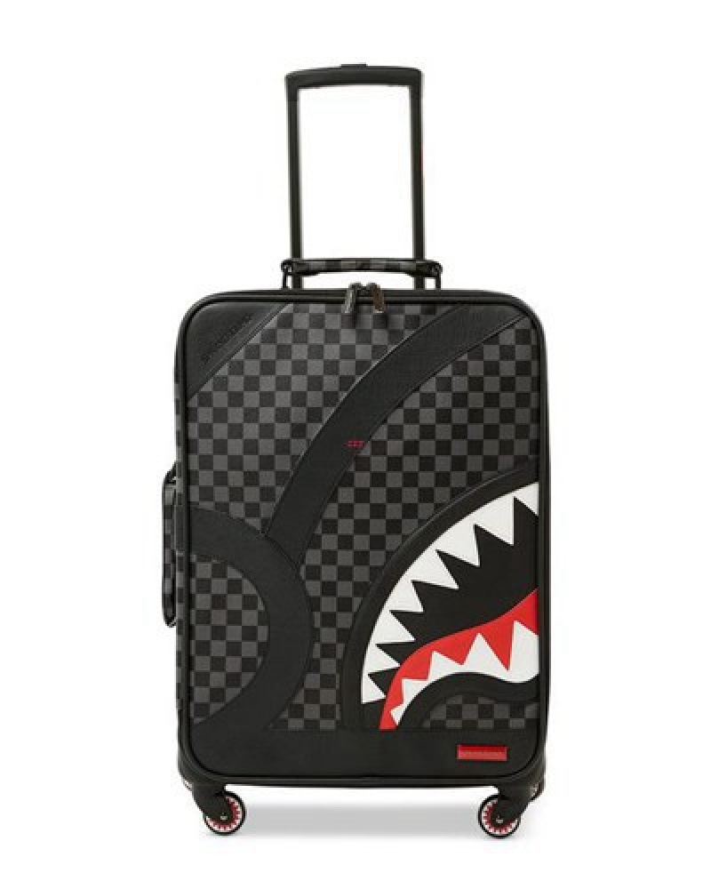 Black Sprayground Henny Aiir To The Throne Jetsetter Carry-on Luggage | 49317-NPEO