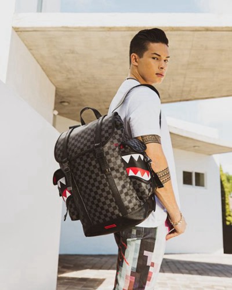 Black Sprayground Henny Aiir To The Throne Monte Carlo Backpacks | 29087-JGYC